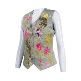 HL016 Design Women's Embroidered Vest Uniform 100% Poly Hong Kong Hotel Uniform Garment Factory HL016 Design Women's Embroidered Vest Uniform 100% Poly Hong Kong Hotel Uniform Garment Factory
